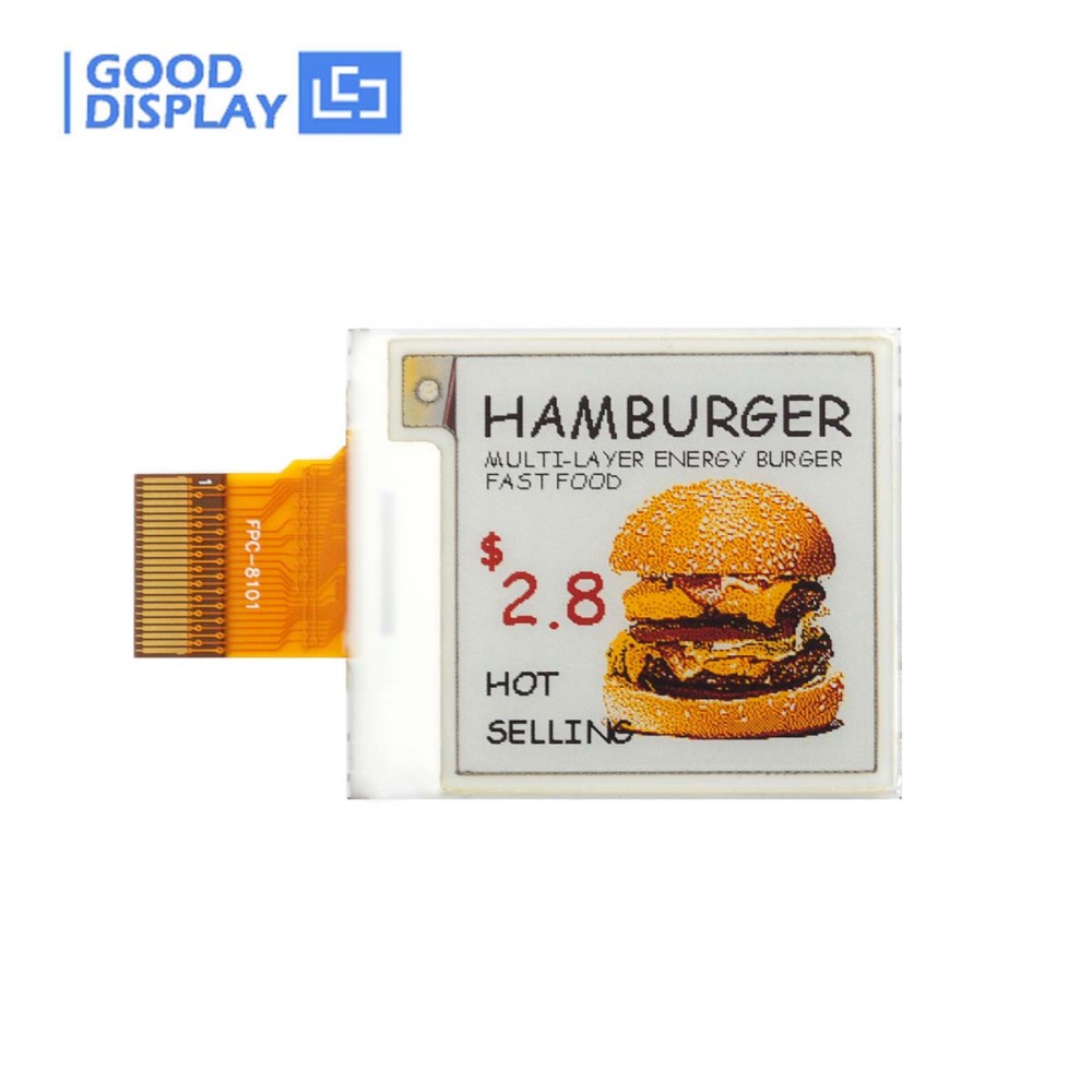 1.54-Inch E-Paper Display Four-Color (Yellow & Red) with High Resolution 200x200