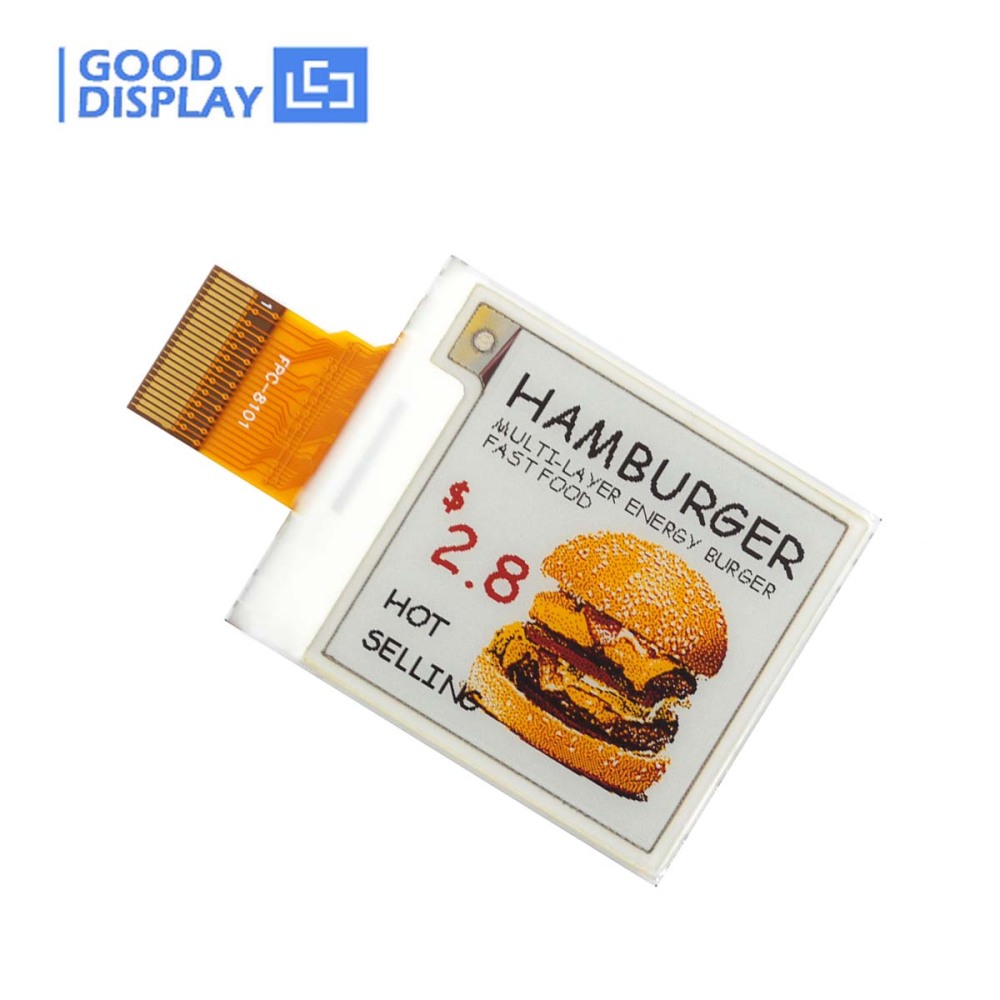1.54-Inch E-Paper Display Four-Color (Yellow & Red) with High Resolution 200x200
