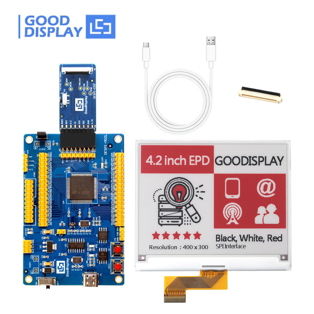 4.2-Inch Tri-Color E-Paper Display 1.3s Partial Refresh 400x300 Resolution