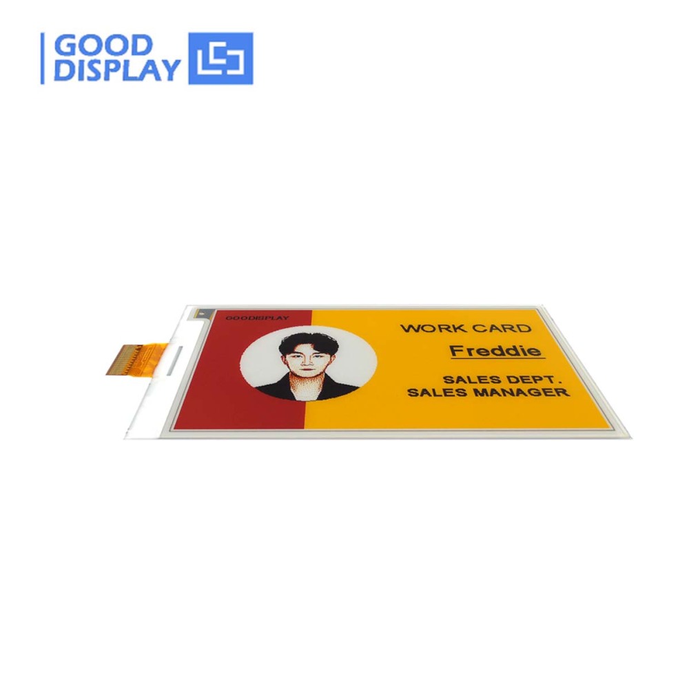 3.7 Inch Black, White, Yellow, and Red 4-colors E-ink Screen Resolution 416x240