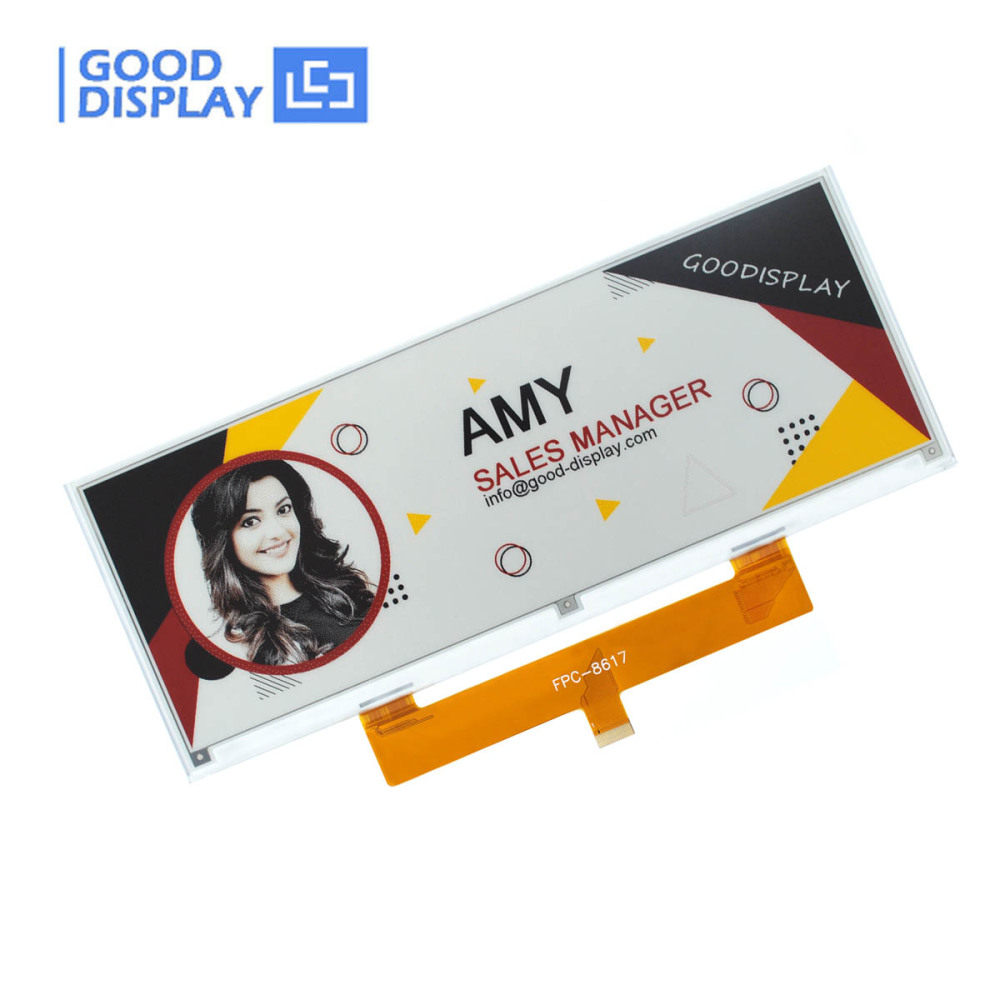 10.85-Inch Large Size Black White Red and Yellow Four-Color E-Paper Display 1360x480