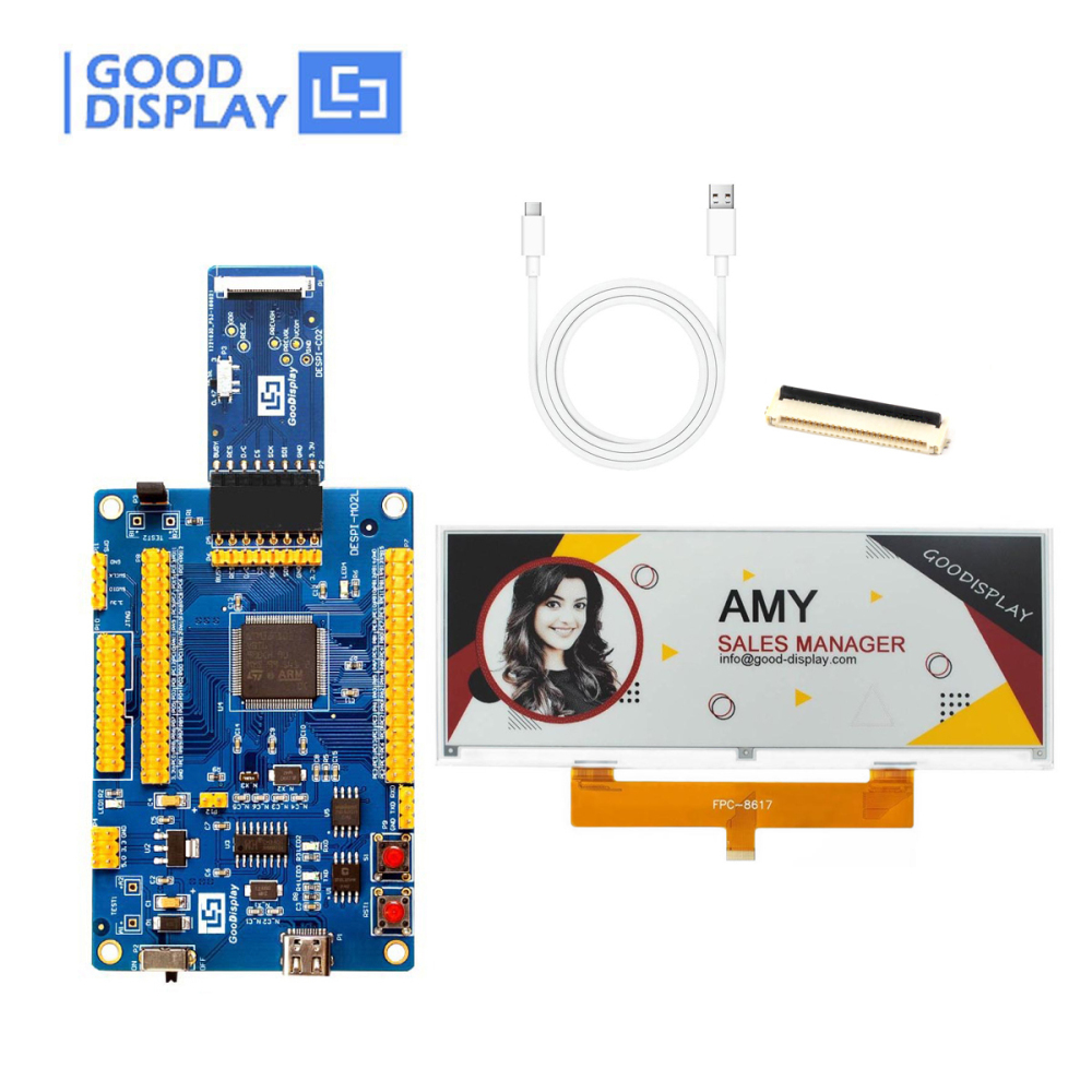 10.85-Inch Large Size Black White Red and Yellow Four-Color E-Paper Display 1360x480