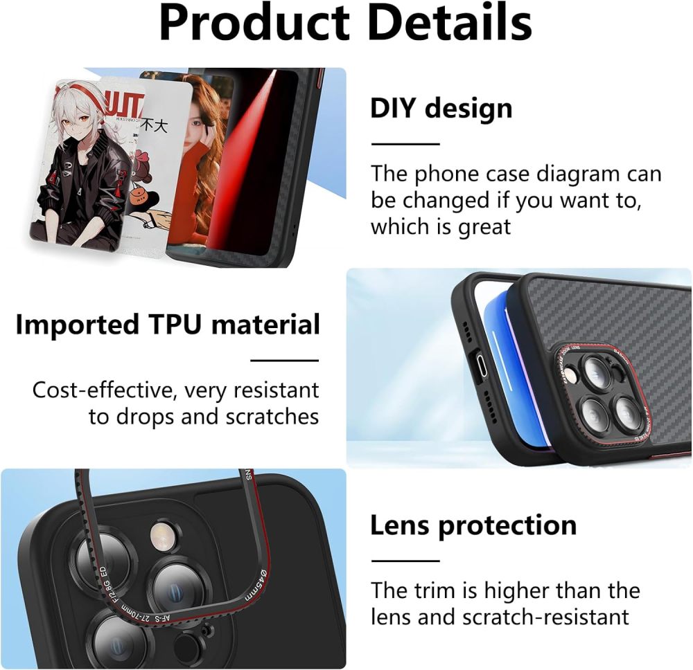 AI E-Ink Screen Phone Case for iPhone 15 Passive NFC Personalized DIY Design Eco-Friendly Silicone