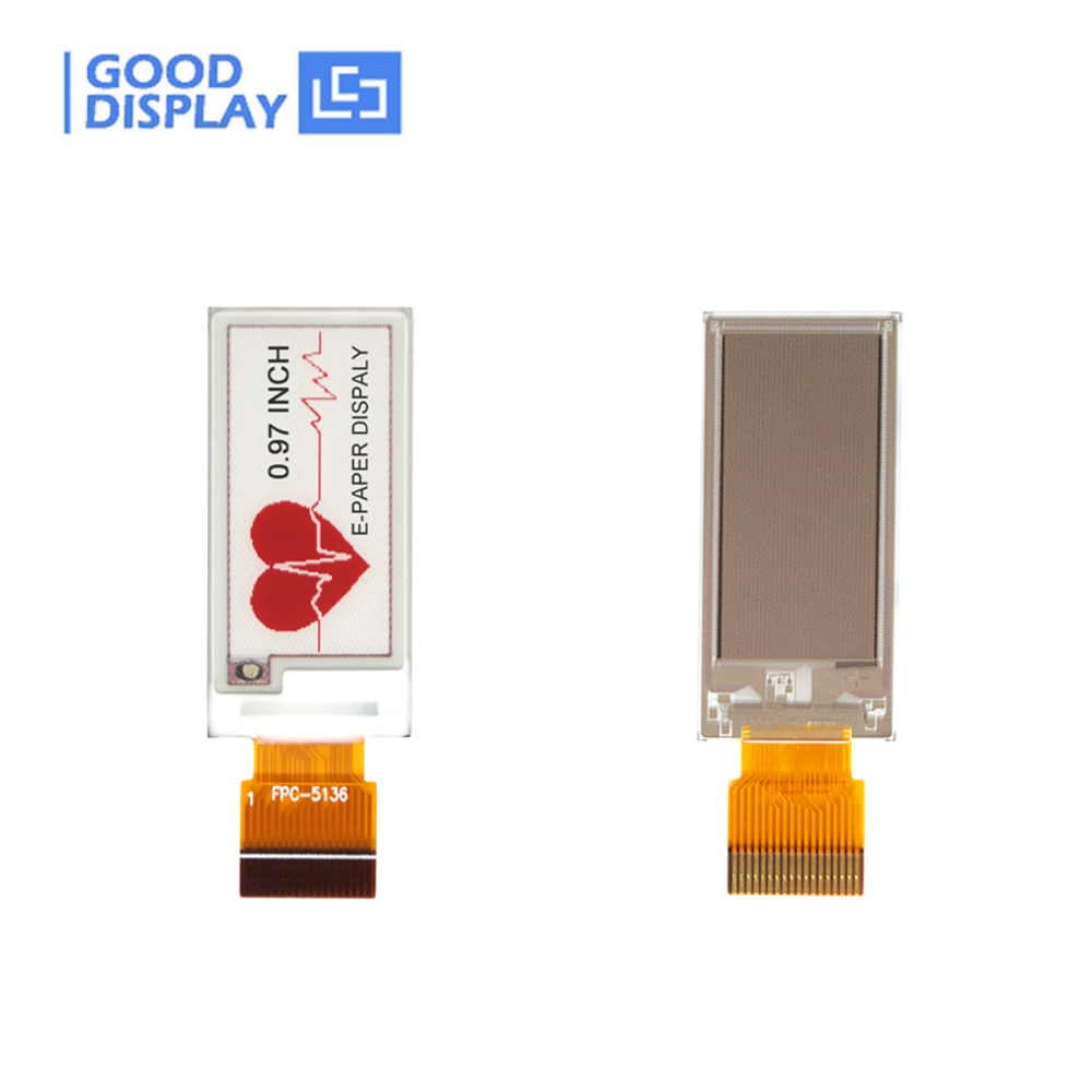 [EOL]0.97 Inch Mini E-Paper Display Red E-Ink Screen with 18-Pin Connector Partial Update Capable