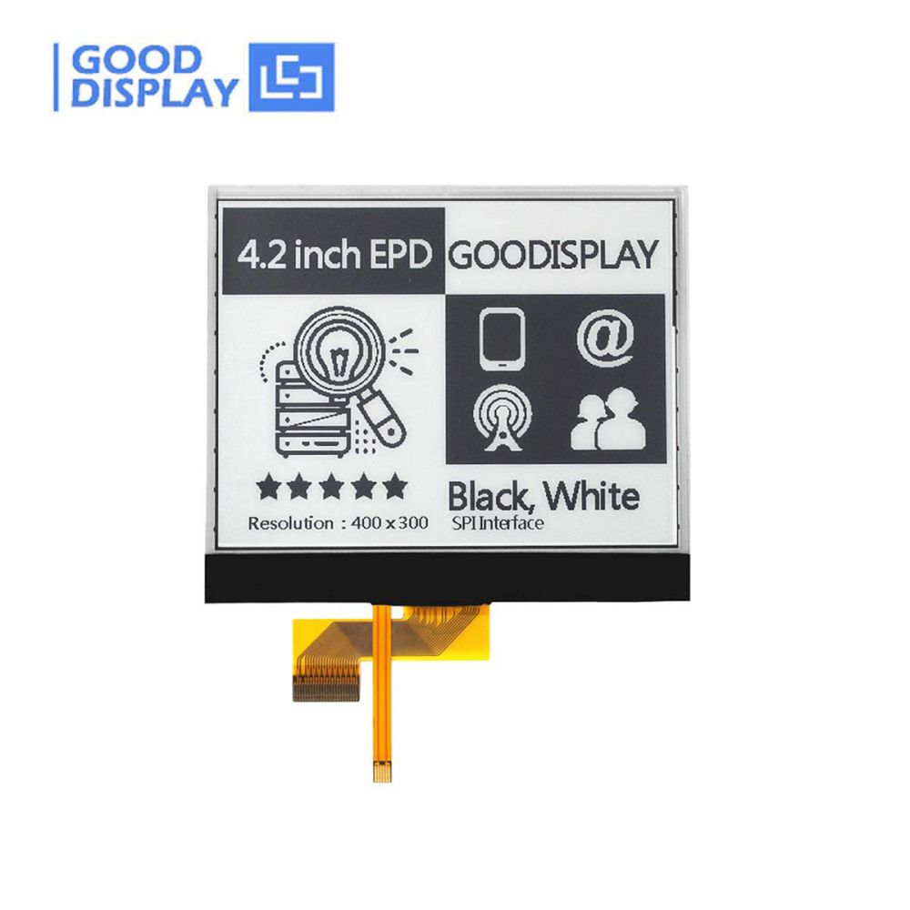 4.2-Inch E-Paper Display with Front Light 1.5s Fast Refresh Rate 400x300 Resolution