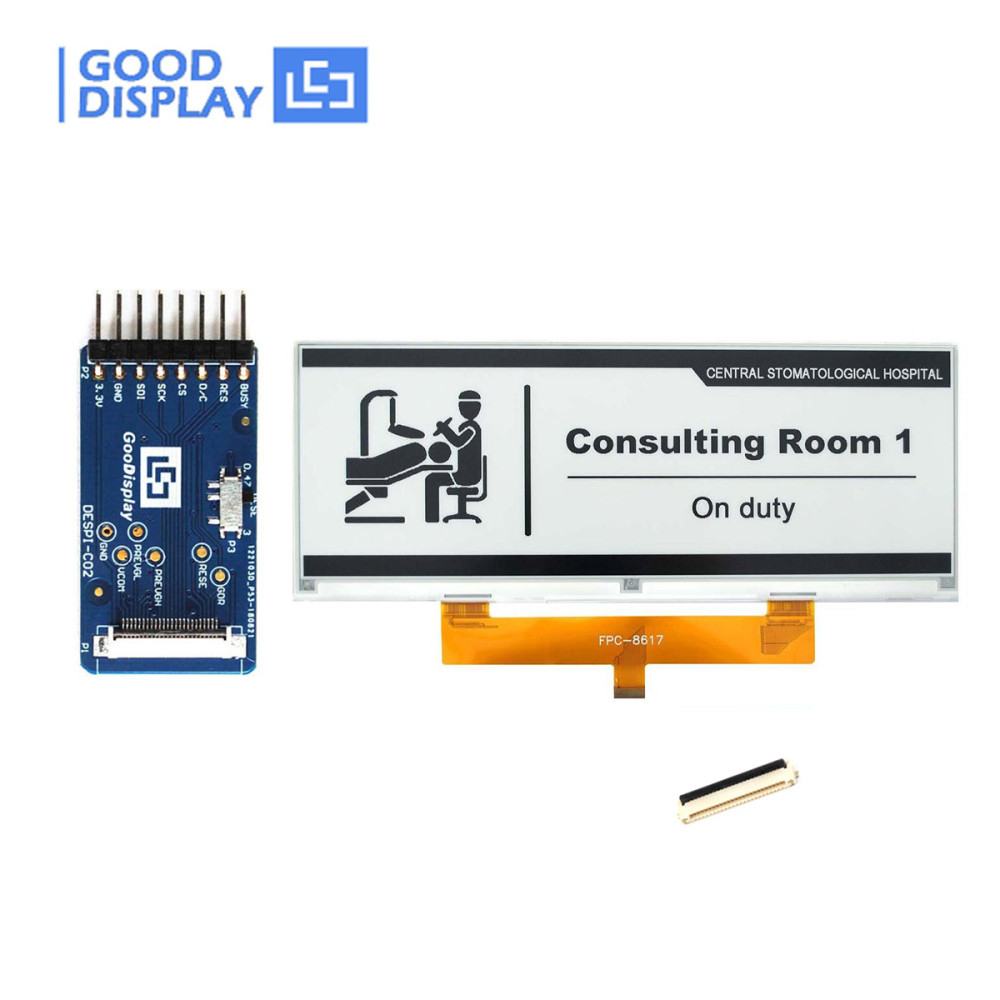 10.85-inch large E Ink screen narrow display 1360x480 with 0.4s Partial Update