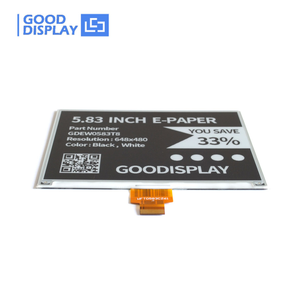 [EOL]5.83 inch Large e-paper display High-Resolution 800x480 SPI interface