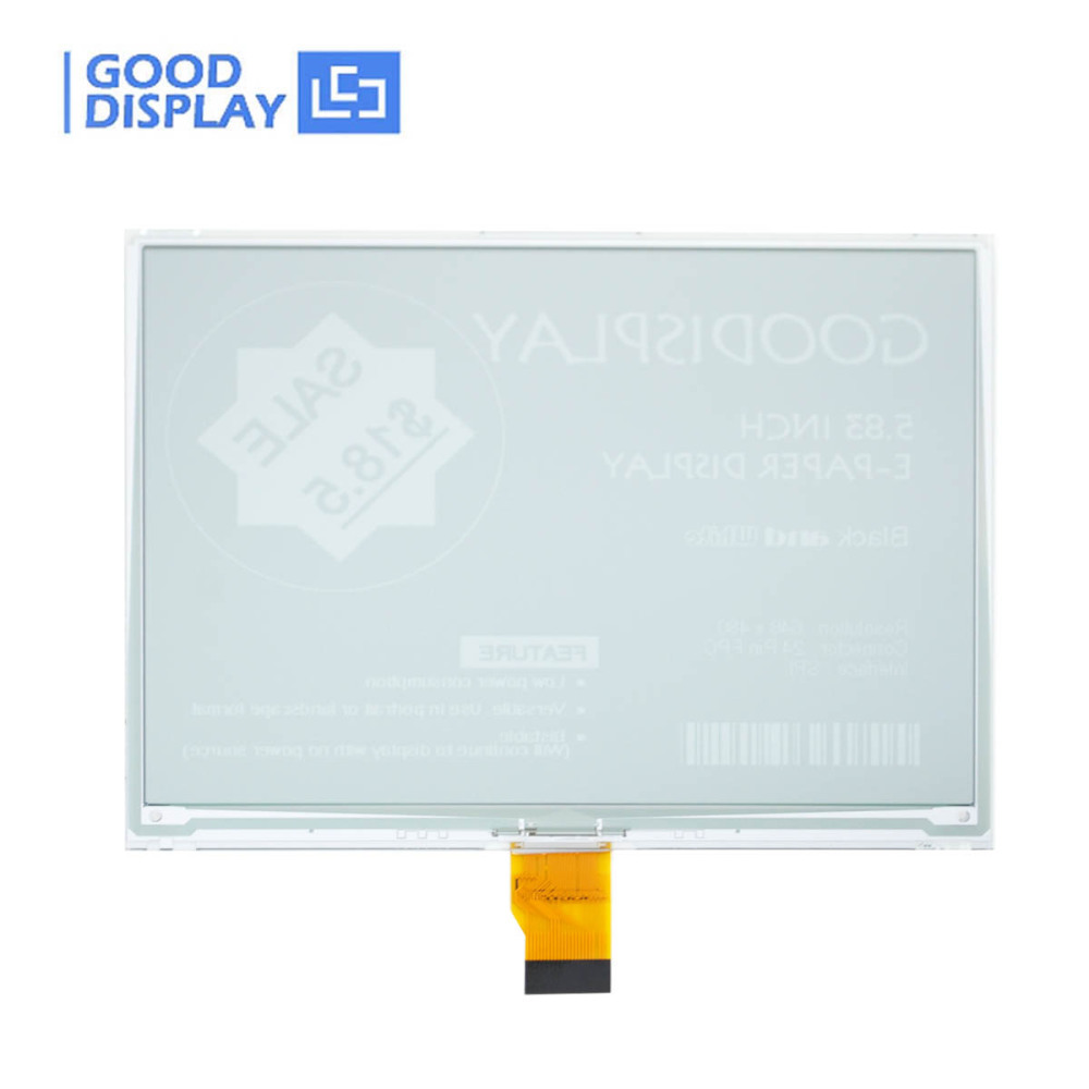 5.83 inch high resolution 1.5s for fast update 648x480, e-paper display, black and white,0.3s for partial update