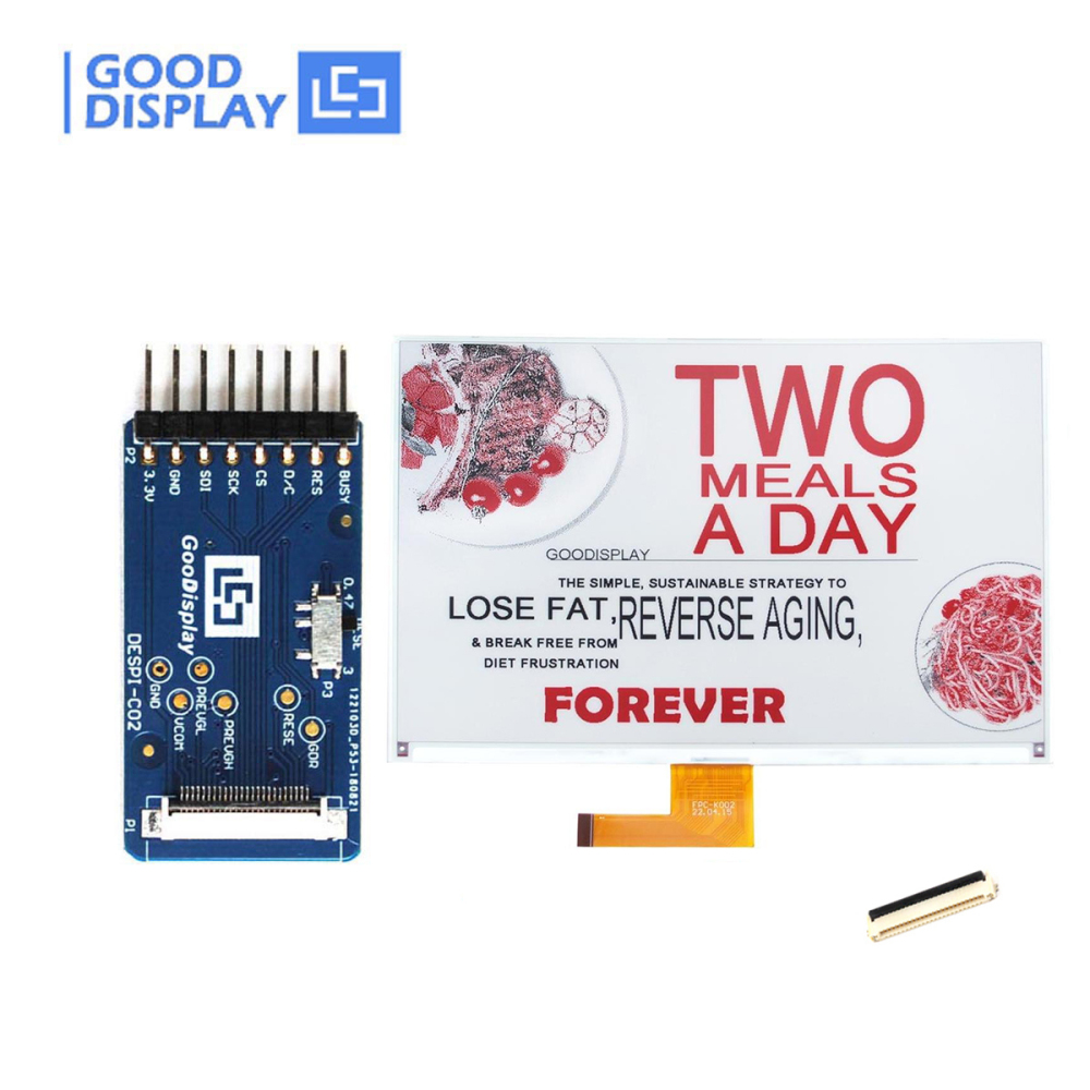 GooDisplay Large Color Epd 11.6 inch E Ink E Paper Eink Display Tri-Color E-Ink Display