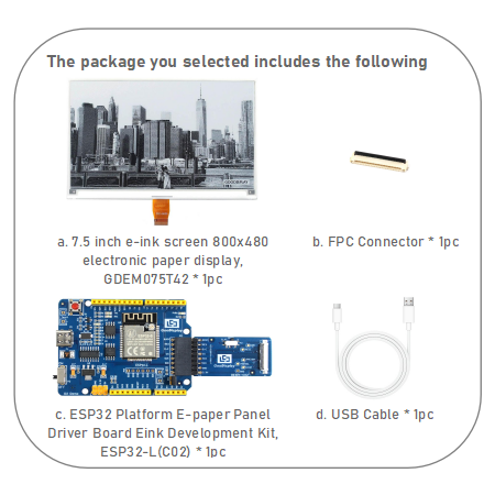 7.5-Inch ePaper Screen 800x480 Resolution Lightning-fast 0.3s E-ink Display