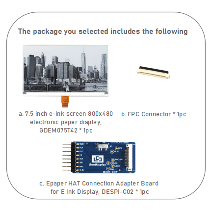 7.5-Inch ePaper Screen 800x480 Resolution Lightning-fast 0.3s E-ink Display