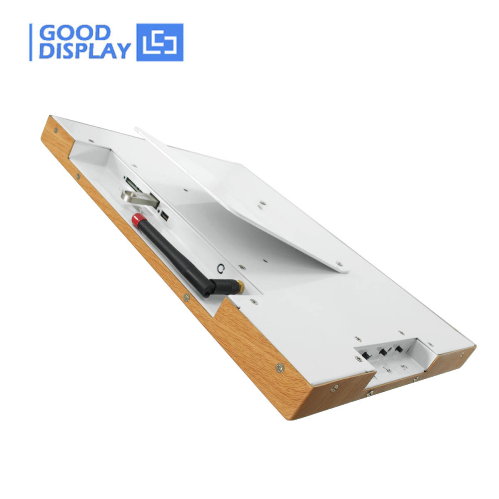 13.3-Inch E Ink Spectra6 Display with USB & Wi-Fi: Ultra-Long Standby in a Sleek Wooden Frame