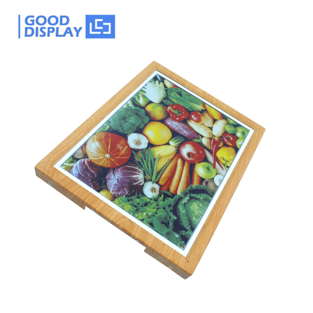 13.3-Inch E Ink Spectra6 Display with USB & Wi-Fi: Ultra-Long Standby in a Sleek Wooden Frame