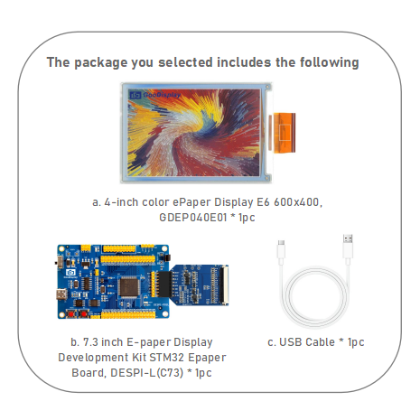 4-Inch Full-Color ePaper Display E Ink Spectra™ 6 (E6) 600x400 High-Resolution