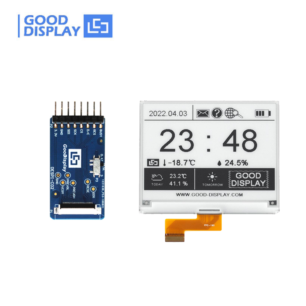4.2" Wide Temperature E-ink displays -25℃~50℃ Electronic Paper 400x300 Resolution Intelligent Paper