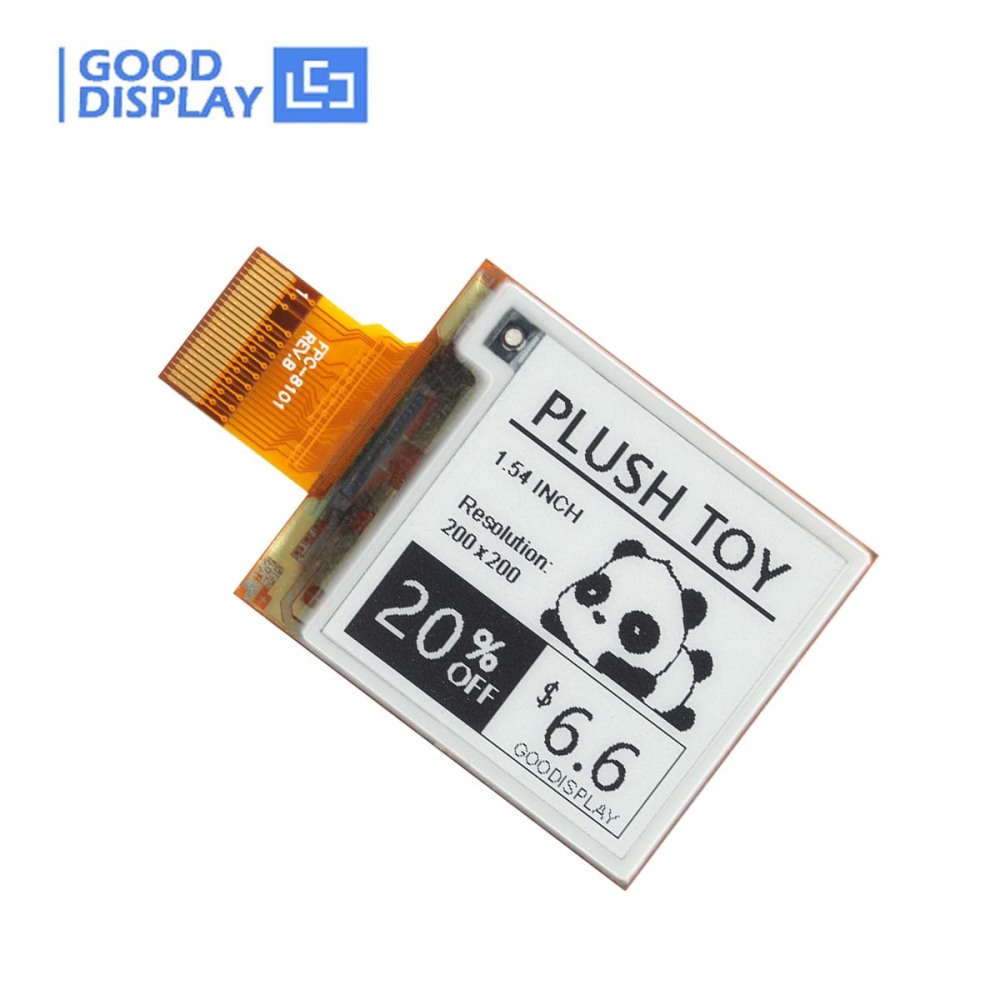 1.54-inch Flexible E Ink Display 0.42s Partial Refresh 200x200 ePaper Displays Module