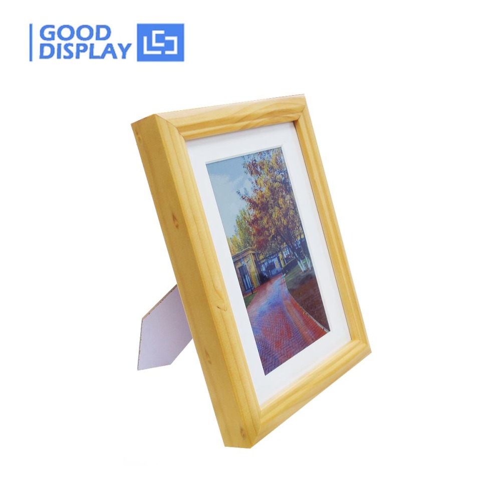 7.3-inch Color E-Paper Frame Solid Wood Design Ultra-Long Standby 800x480 E Ink Spectra™ 6
