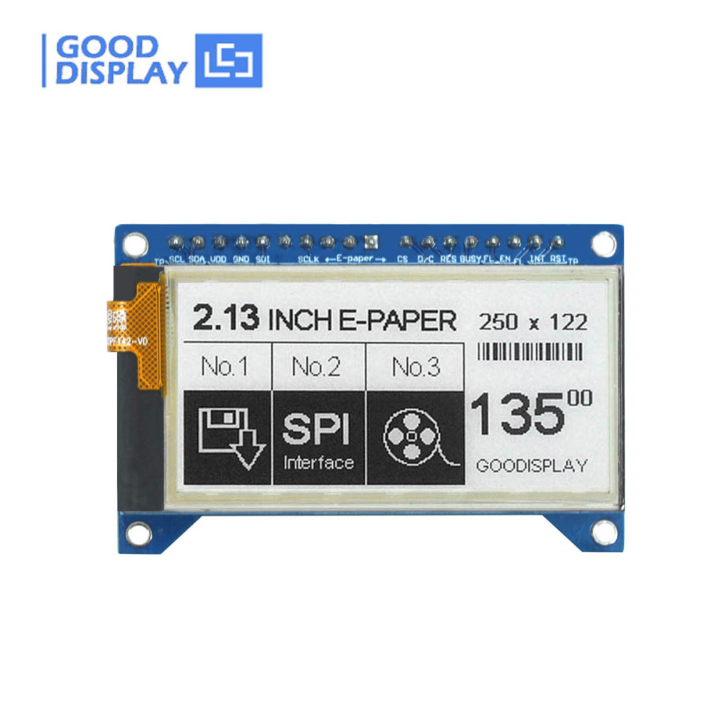 [EOL]E Ink Module for 2.13-Inch Touchscreen & Front Light E-ink Display Low-Power E-Paper Screen Driver