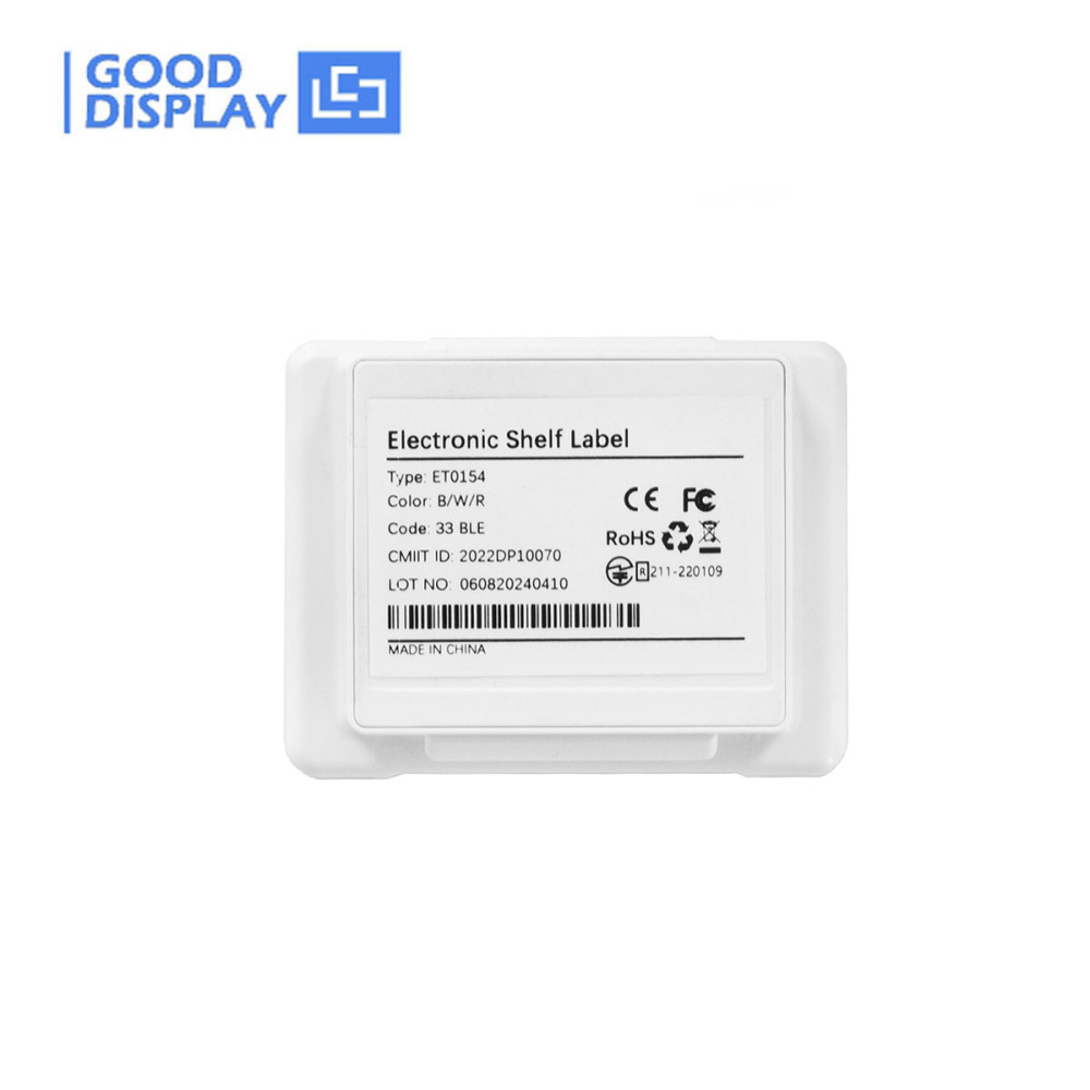 1.54-Inch Color Digital Price Tag | Electronic Shelf Label with Smartphone App Control