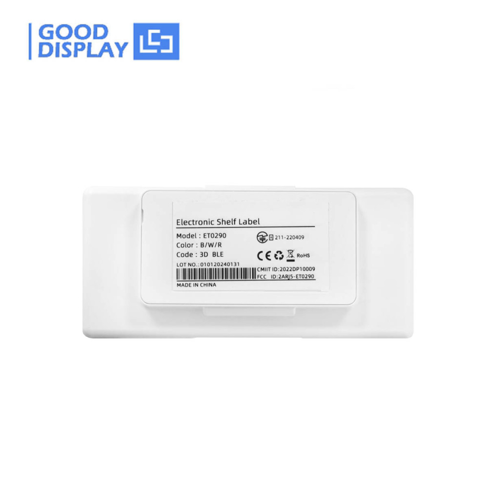 Cheap Price ESl 2.9 Inch Supermarket Shelf Label E-ink E-paper Digital Price Tag Bluetooth