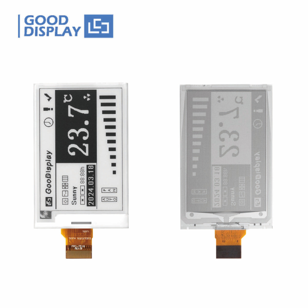 1s Fast Refresh 2.7inch E-Ink Display Panel with SPI Interface Black/White Two Colors