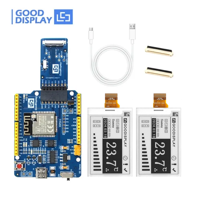 1s Fast Refresh 2.7inch E-Ink Display Panel with SPI Interface Black/White Two Colors