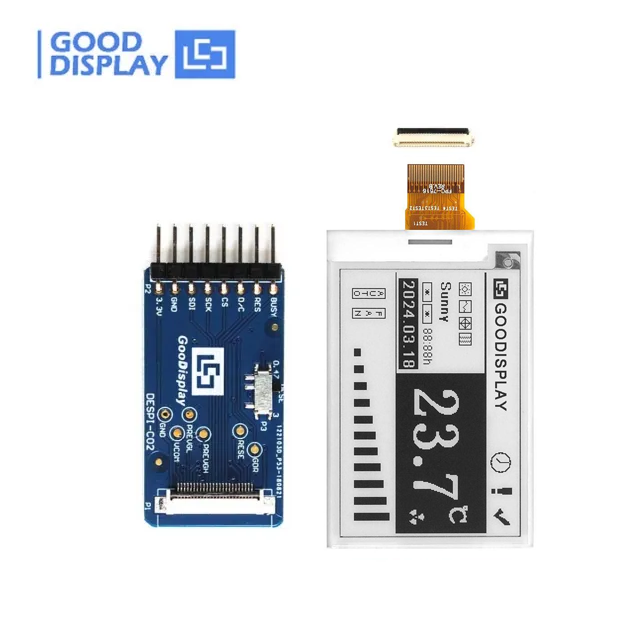 1s Fast Refresh 2.7inch E-Ink Display Panel with SPI Interface Black/White Two Colors