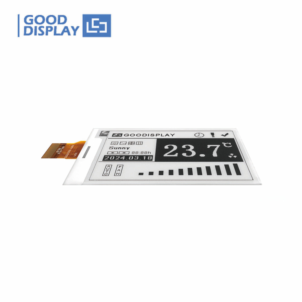 1s Fast Refresh 2.7inch E-Ink Display Panel with SPI Interface Black/White Two Colors