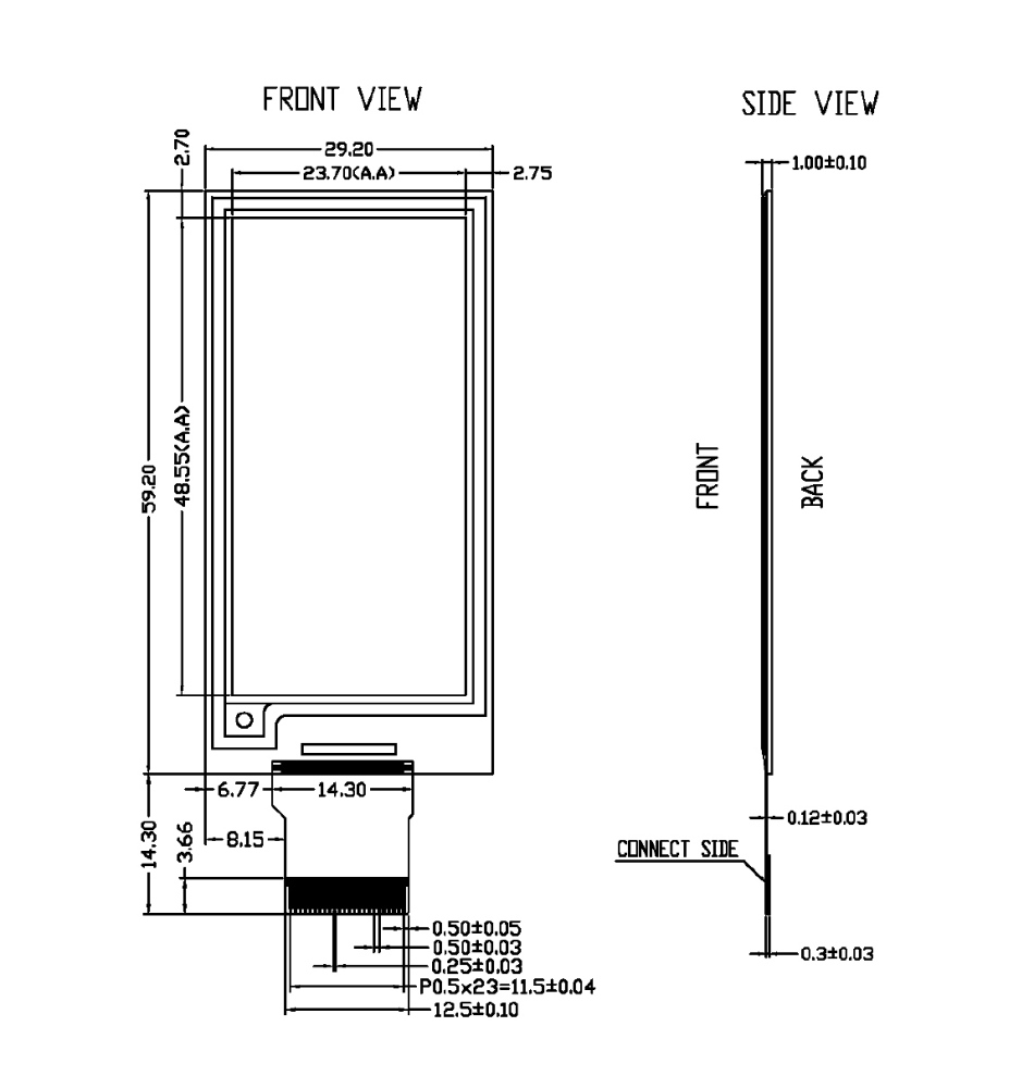 Wide Temperature 2.13-inch E-paper -25℃ to 50℃ E-Ink Display 250x122 Resolution