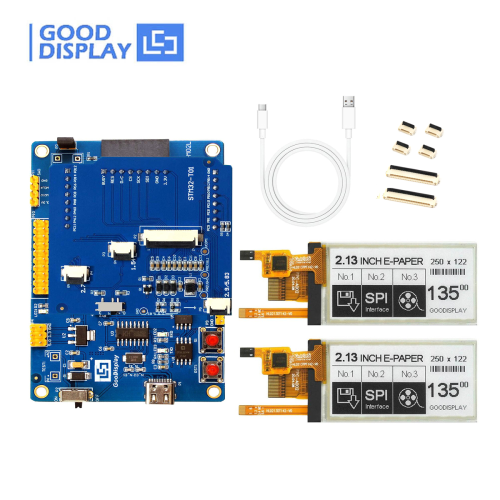 GooDisplay 2.13" Touchscreen and Front-light E-Paper HAT Capacitive Touch E-Ink Module