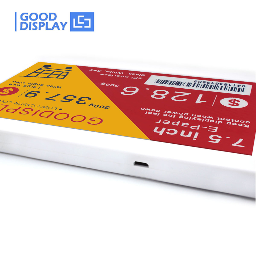 7.5 inch 4 Color E-ink Display WiFi&USB Electronic Digital Price Tags for Retail
