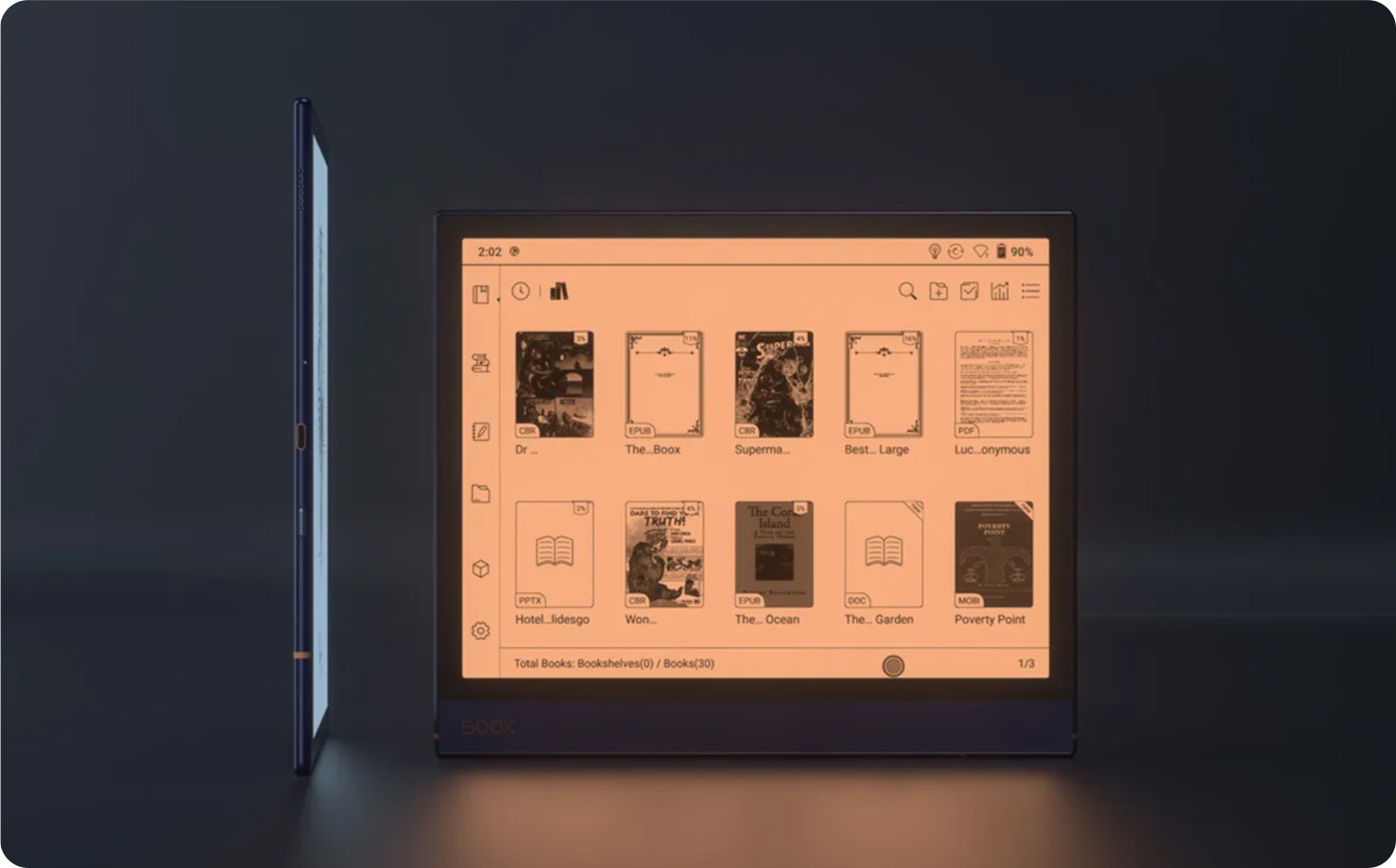 Front-lit e-paper display