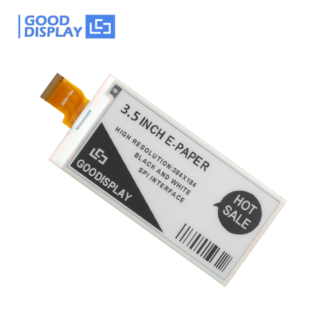 3.5" E-Paper 384x184 Pixels 0.3s Fastest Refresh E-Ink Displays Electronic Paper Display