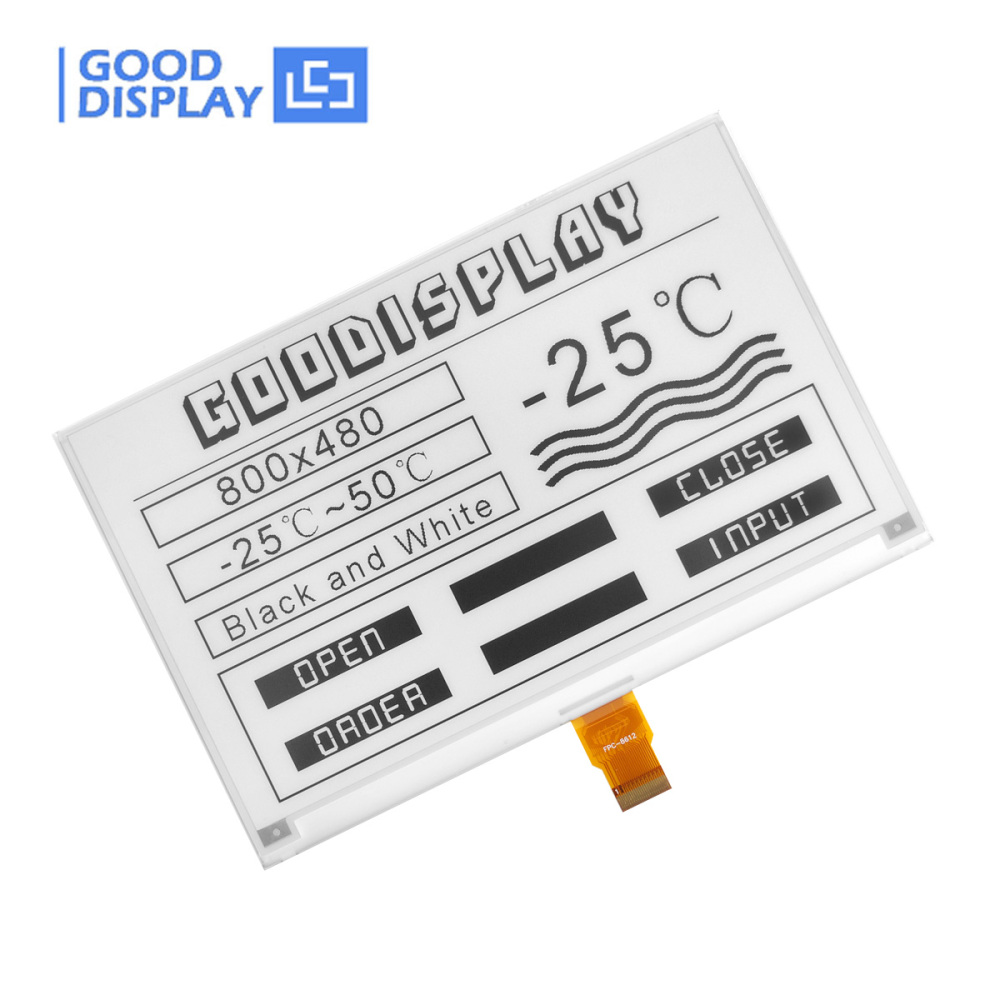 -25°C Cold-Resistant E Ink Display | 7.5-Inch HD 800x480 | Cold Storage Digital Label Screen
