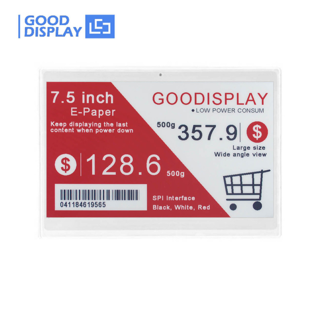 7.5 Inch E Ink Smart Card Display Bluetooth Tag Customized E Ink Label