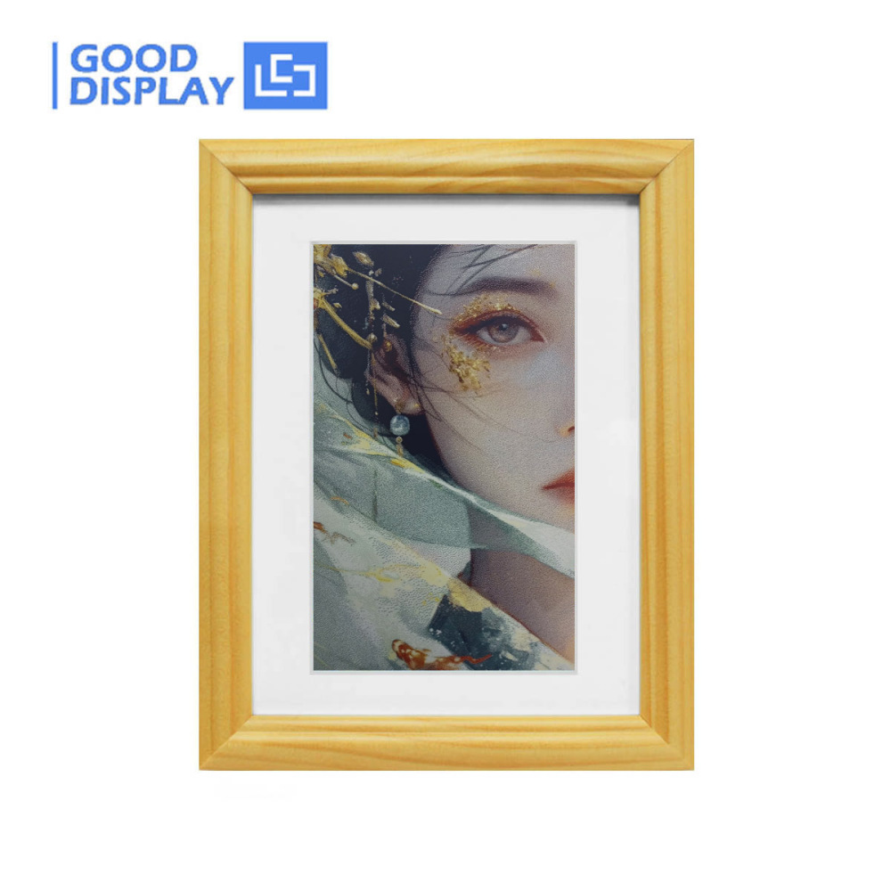 7.3-inch Color E-Paper Frame Solid Wood Design Ultra-Long Standby 800x480 E Ink Spectra™ 6