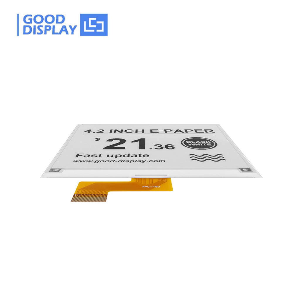4.2" Ultra-Low Power e-Paper Display Module 400x300 e-Ink Screen 0.3s Fast Partial Refresh