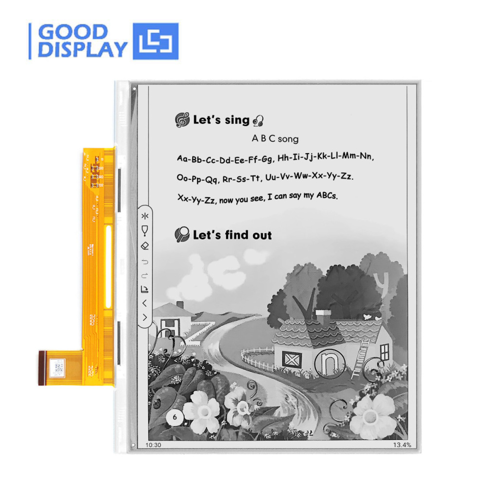 Large 10.3-Inch Parallel Port E Ink Raw Display 1872×1404 High-Resolution Paper Electronic Display