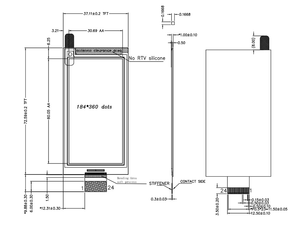 High-Res 2.66" 4-Color E-Ink E-Paper Module 360x184 SPI Ultra-Thin & Low Power