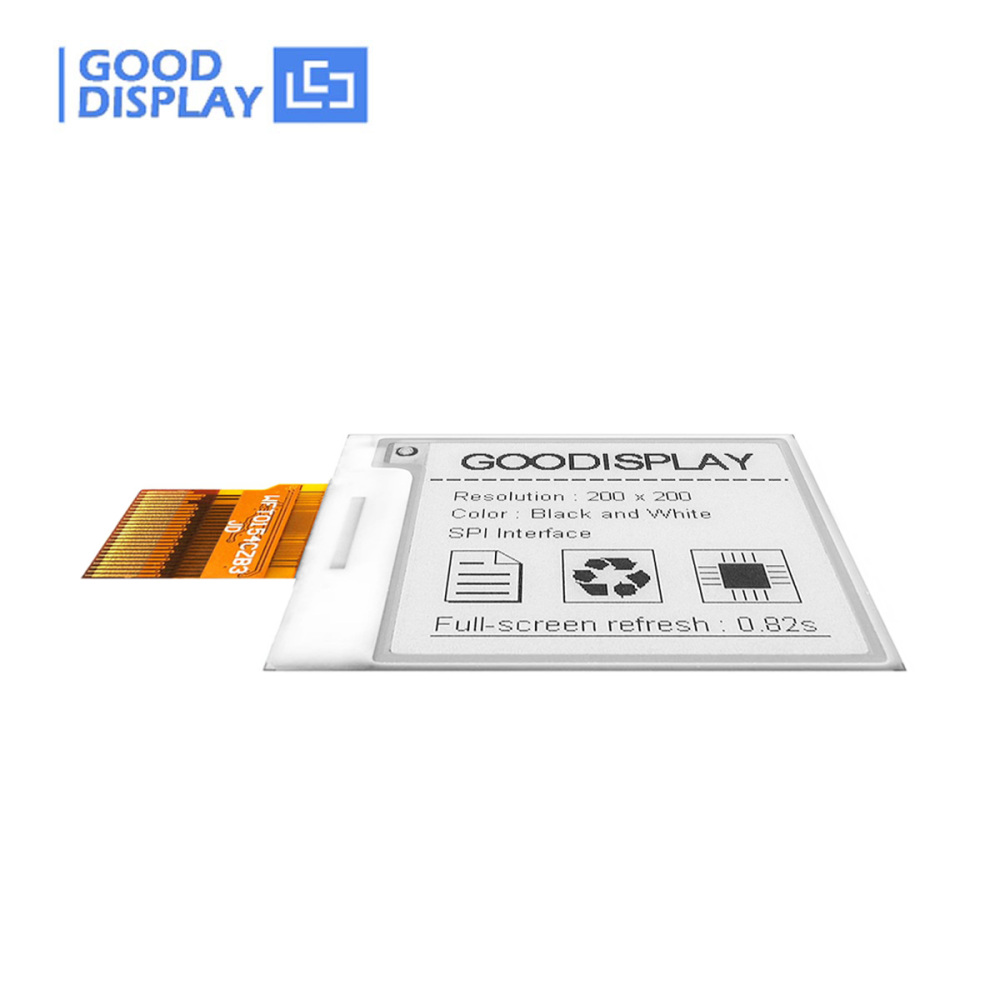 1.54 Inch E-paper Display 200x200 High Resolution 0.82s Refresh Speed