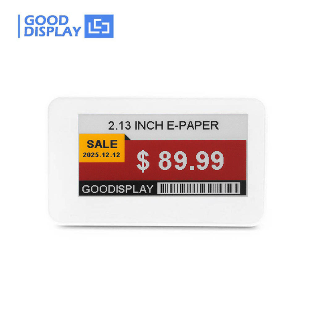 2.13 Inch Electronic Price Tag Card Color e-Paper Ink Screen No Need Battery Wireless Powered Data Transfer