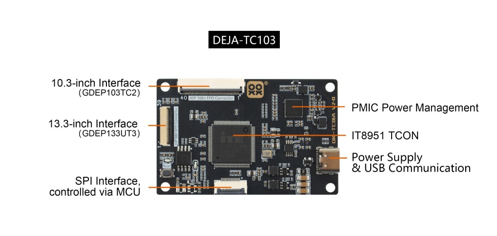 TCON Board Demo Kit for 10.3" & 13.3" eTC E-Paper Displays