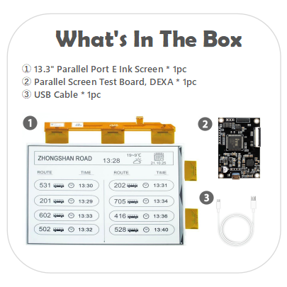 Monochrome 13.3 inch Big E-ink Display HD 1600x1200 Resolution E-paper Screen