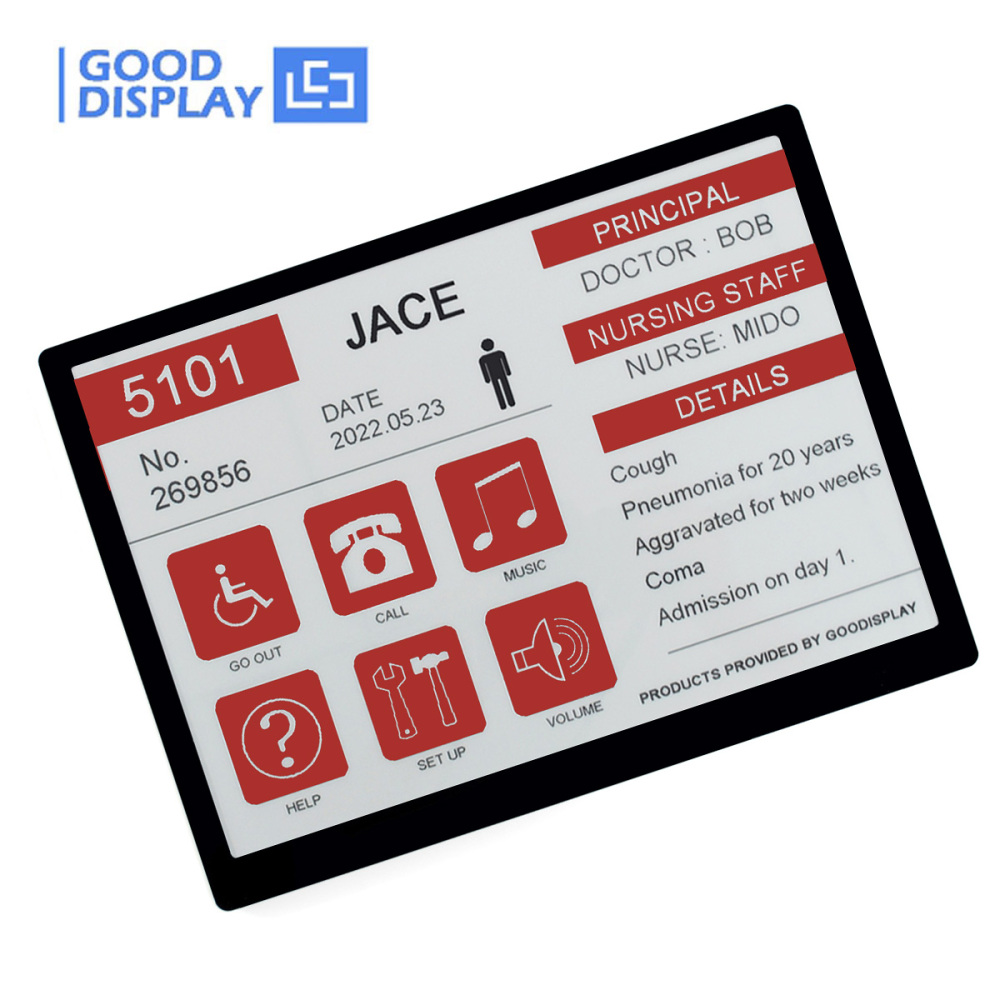 Large 13.3" Tri-Color E-Paper Display - Battery-Free, Eco-Friendly Digital Signage