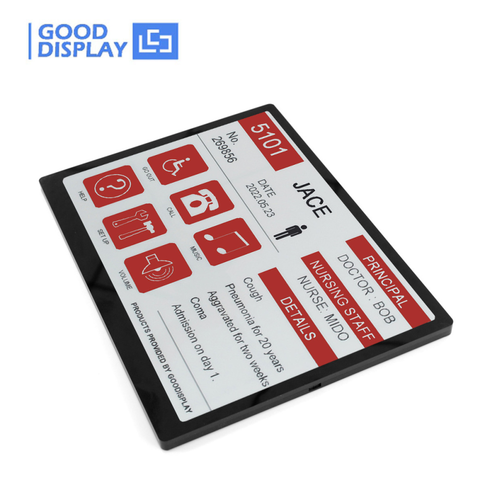 Large 13.3" Tri-Color E-Paper Display - Battery-Free, Eco-Friendly Digital Signage