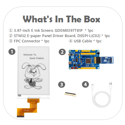 Good e-Paper display 3.97inch E-ink display 800x480 SPI Interface by China Manufacturer