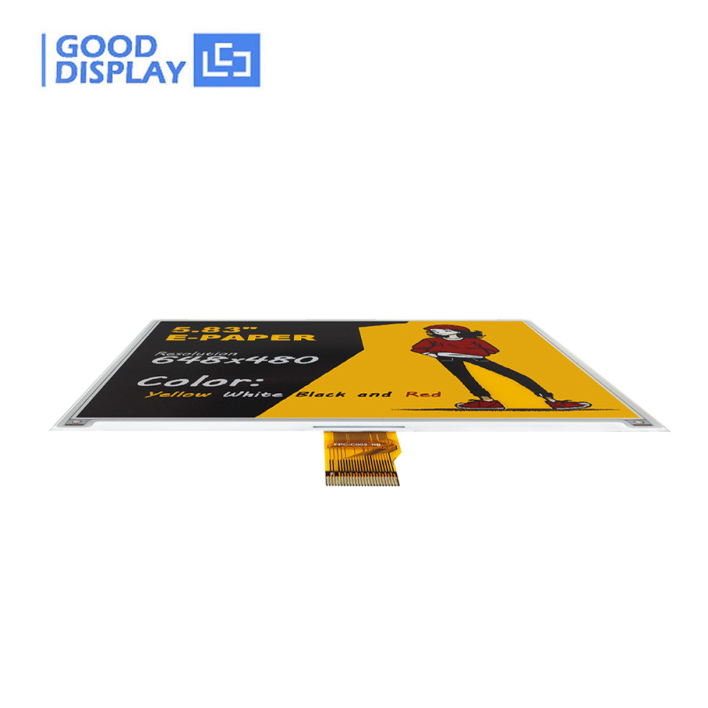 12s Fast Refresh 5.83-inch 4-Color E-Paper Display 648x480 SPI Interface E Ink Screen