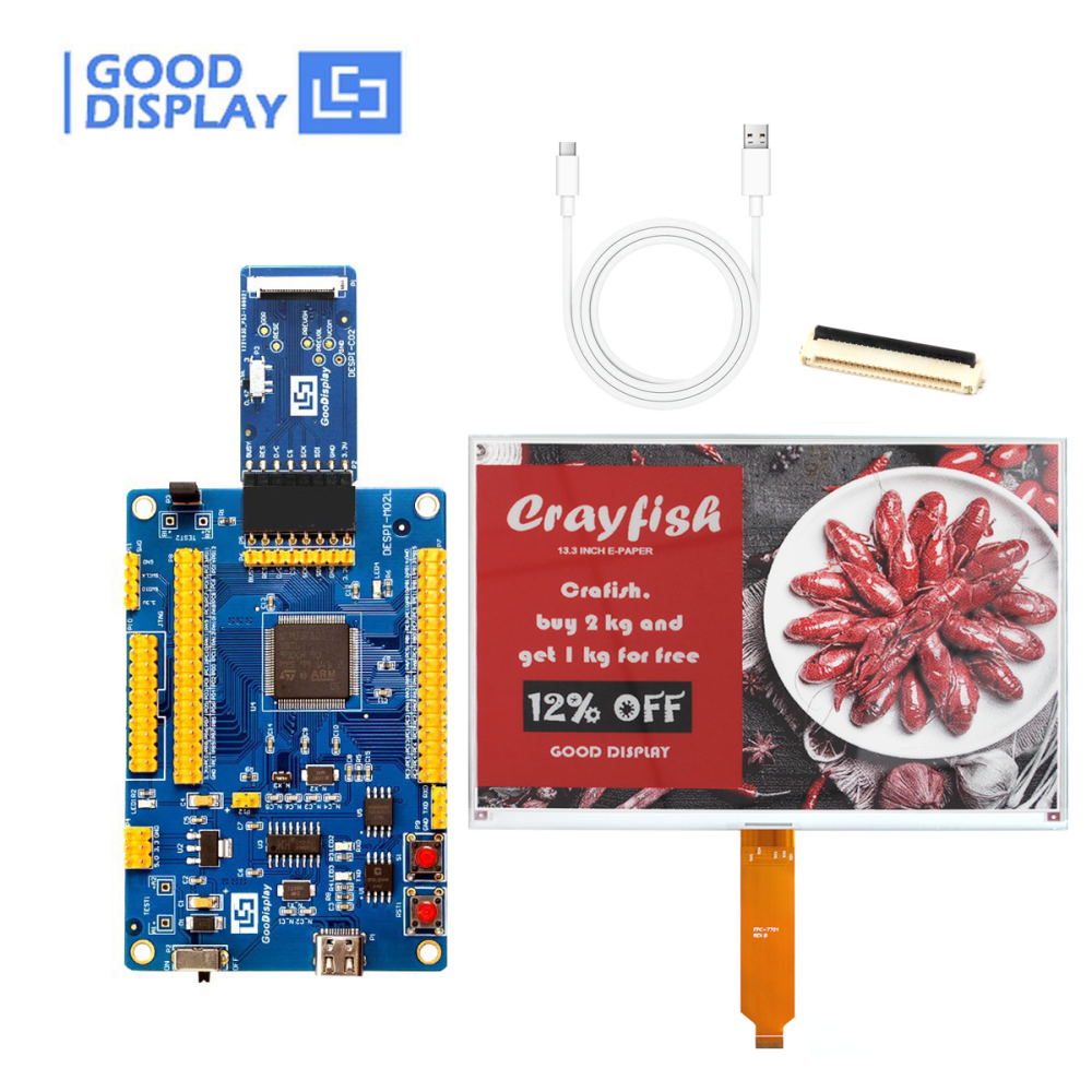 [EOL]13.3" E Ink Display A4 Size Tri-Color (Black/White/Red) 960x680 Resolution