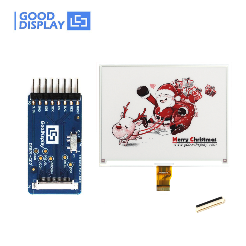 [EOL]5.83 Inch Red Color E-Ink EPD Display Square Display Module with Full Refresh