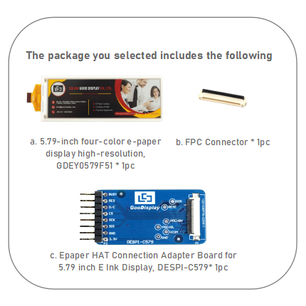 [EOL]5.79-Inch Four-Color Long Strip E-Paper Display High-resolution 792x272